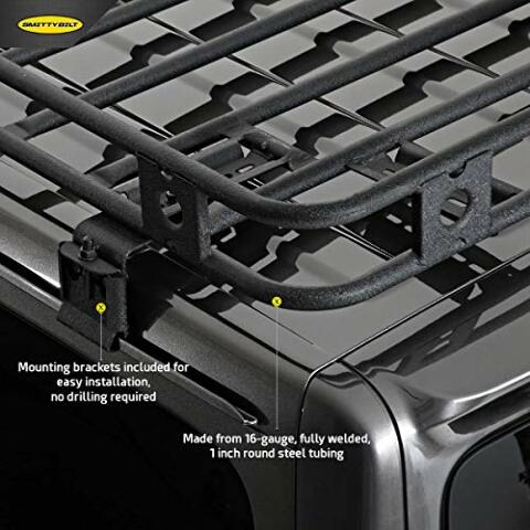 Smittybilt 45454JL Defender Roof Rack Fits 18-20 Wrangler (JL)