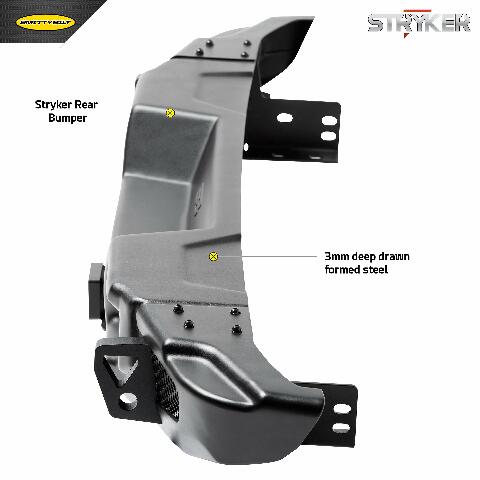 Smittybilt 76732 Stryker Rear Bumper Fits 07-18 Wrangler (JK)