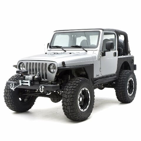 Smittybilt 76740D SRC Classic Front Bumper with D-Ring Mounts and Shackles for 1976-2006 Jeep® Wrangler TJ/YJ/LJ