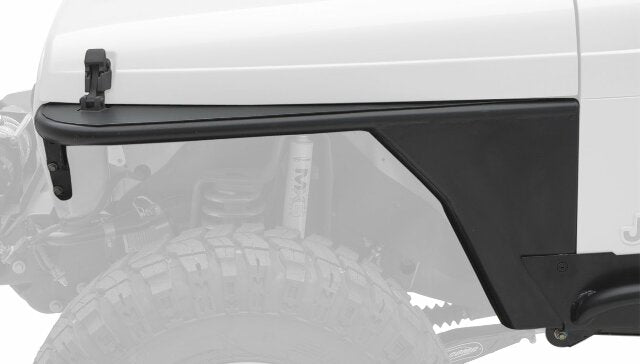 Smittybilt 76872 XRC Textured Black 1.5" Tube Front Fender with No Flare, Pair
