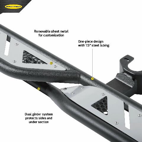 SmittyBilt APOLLO SLIDERS WITH STEP - SB77734