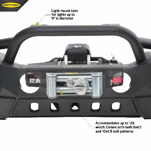 Smittybilt 77724 Gen2 SRC Front Bumper for 2018 Jeep Wrangler JL 2/4 Door