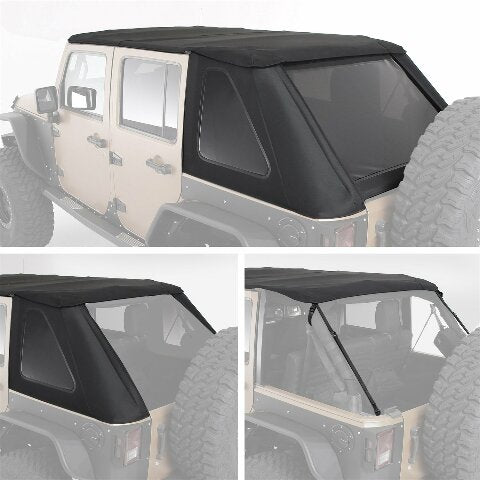 Smittybilt 9083235 Bowless Combo Top w/Tinted Windows Fits 07-18 Wrangler (JK)