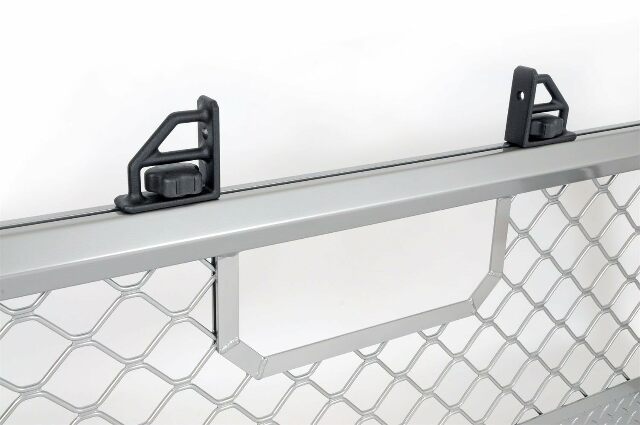 Dee Zee DZ95050WR Silver Aluminum Mesh Cab Rack