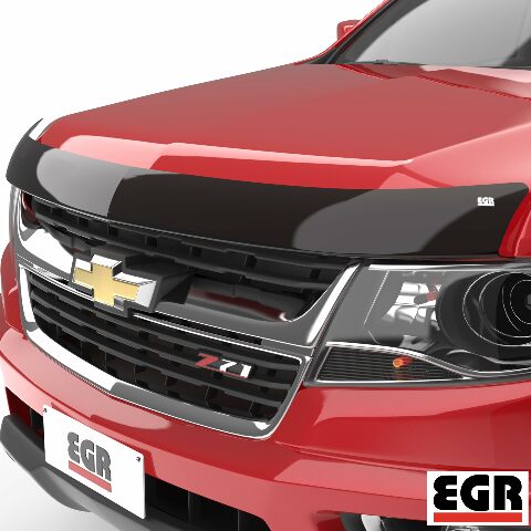 EGR SuperGuard 301391 - Smoked Acrylic Hood Guard - Compatible with Select Chevrolet Colorado Models 2015-2022