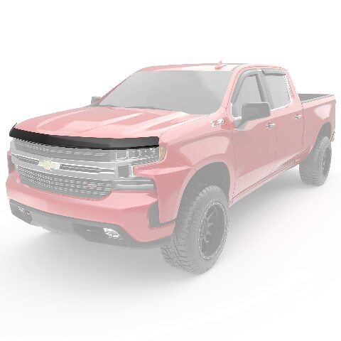 EGR 301695 SuperGuard Hood Guard Bug Deflector Protector, Matte Black Finish, Compatible with Select Chevrolet Silverado All Cabs Models