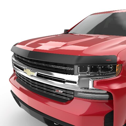 EGR 301695 SuperGuard Hood Guard Bug Deflector Protector, Matte Black Finish, Compatible with Select Chevrolet Silverado All Cabs Models