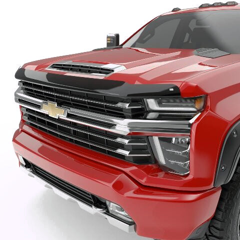 EGR 301881 SuperGuard Smoked Hood Shield Compatible with Select Chevy Silverado 2500/3500HD - Durable Impact Resistant Acrylic, Easy Instllation 2020-2025