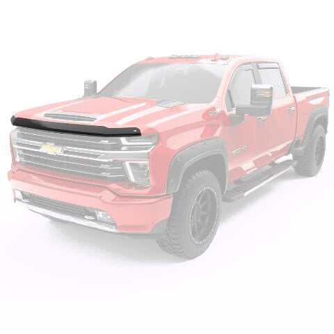 EGR 301881 SuperGuard Smoked Hood Shield Compatible with Select Chevy Silverado 2500/3500HD - Durable Impact Resistant Acrylic, Easy Instllation 2020-2025