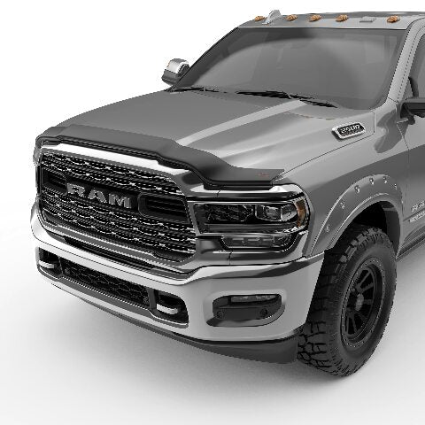 EGR 302865 SuperGuard Matte Black Acrylic Hood Shield Compatible with Select Ram 2500/3500 Trucks - Durable, Easy Installation 2019-2024
