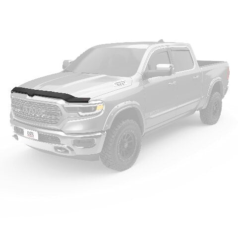 EGR 302955 SuperGuard Hood Guard Bug Deflector Protector, Matte Black Finish, Compatible with Select Ram 1500 All Cabs Models