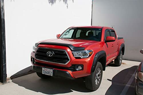 EGR 305081 Superguard Hood Guard Bug Deflector, Dark Smoke Finish, Compatible with Select Toyota Tacoma Models