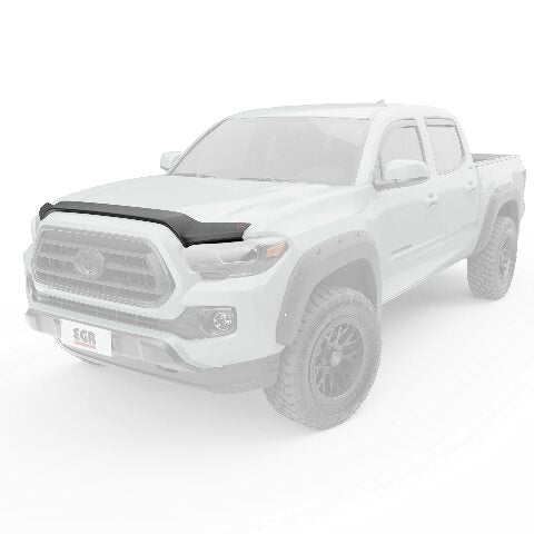 EGR 305085 SuperGuard Hood Guard Bug Deflector Protector, Matte Black Finish, Compatible with Select to Toyota Tacoma All Cabs Models 2023