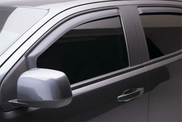 EGR 571395 In-Channel Window Visors Front And Rear Set, Matte Black Finish, Compatible With Select Chevrolet Colorado And GMC Canyon Models