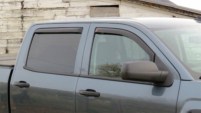 EGR 571775 Window Visors Full Set Truck Accessory with Smooth Matte Finish, Compatible Compatible with Select to Chevrolet Silverado Models 2018