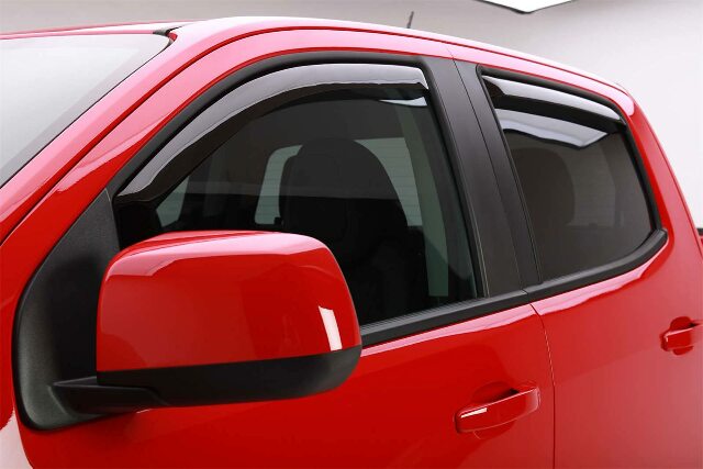 EGR 57 in-channel window visors front and rear set, dark smoke finish, Compatible with select Chevrolet and GMC models 1971
