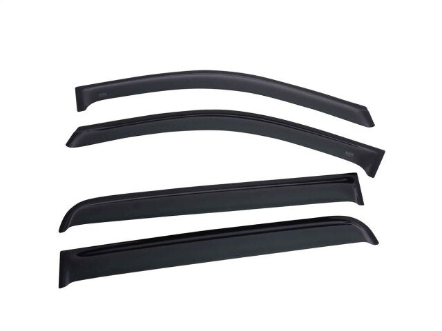 EGR 572951 In-channel Window Visors Front and Rear Set, Dark Smoke Finsh, Compatible with Ram 1500 Crew Cab Models
