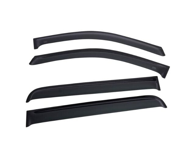 EGR 572955 In-channel Window Visors Front and Rear Set, Matte Black Finish, Compatible with Ram 1500 Crew Cab Models