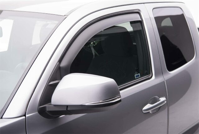EGR 575085 in-Channel Window Visors Front and Rear Set, Matte Black Finish, Compatible with Select Toyota Models