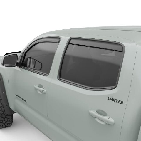 EGR 575085 in-Channel Window Visors Front and Rear Set, Matte Black Finish, Compatible with Select Toyota Models