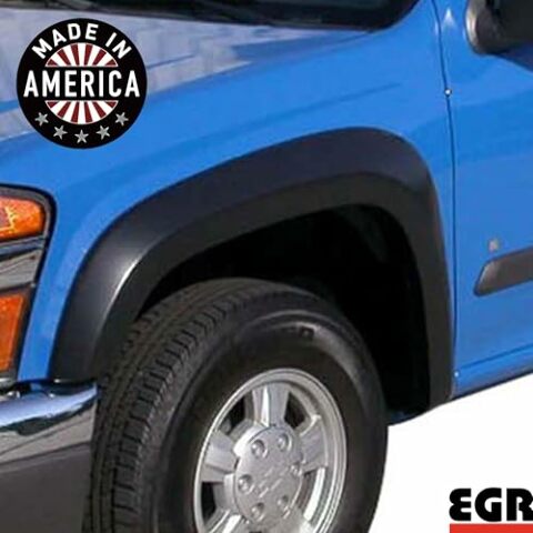 EGR 751194 Rugged Series Fender Flares - Extra Tire Coverage & Scratch Protection Compatible with Off-Road & Daily Driving - Compatible with 04-12 GM Colorado/Canyon Trucks