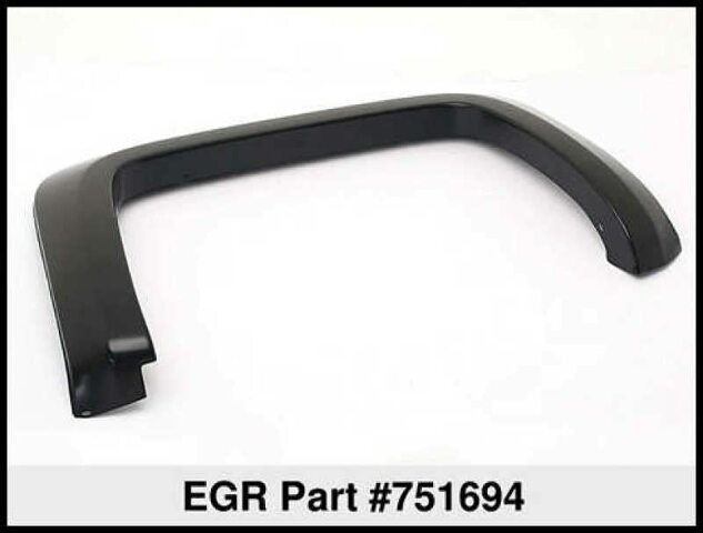 EGR 751694 rugged look fender flare full set, matte black finish, compatible with select Chevrolet Silveradomodels