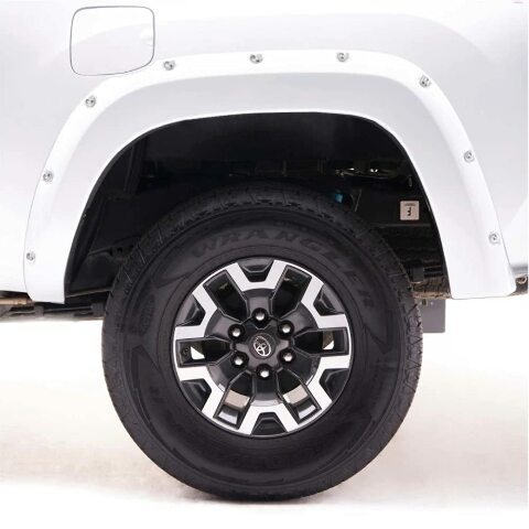 EGR Bolt‑On Color Match Fender Flares– Compatible with Chevy Silverado – (6–8 ft Bed) | Summit White GAZ Paint Match 2019