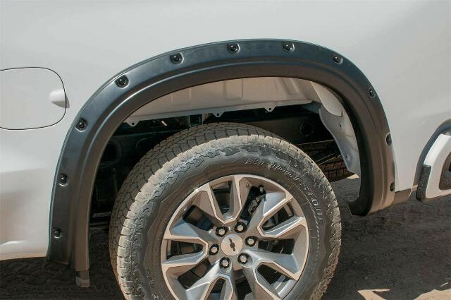 EGR 791694 bolt-on look fender flare full set, matte black finish, compatible with select Chevrolet Silverado models