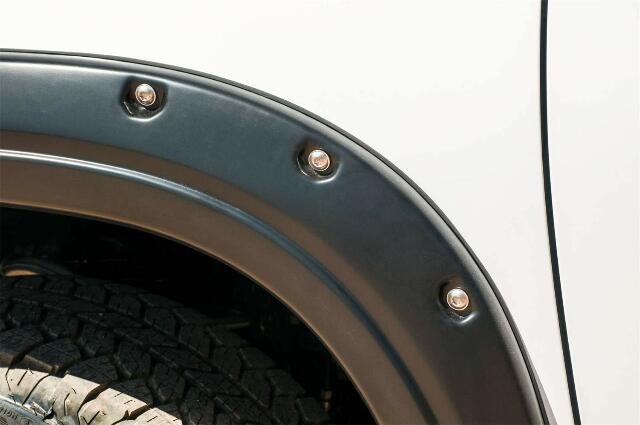 EGR 791694 bolt-on look fender flare full set, matte black finish, compatible with select Chevrolet Silverado models