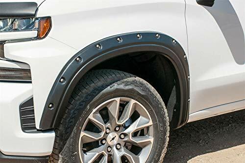 EGR 791694 bolt-on look fender flare full set, matte black finish, compatible with select Chevrolet Silverado models