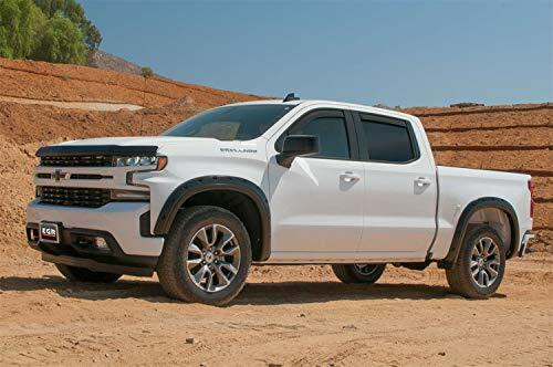 EGR 791694 bolt-on look fender flare full set, matte black finish, compatible with select Chevrolet Silverado models