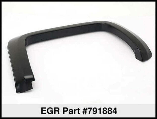 EGR 791884 bolt-on look fender flare full set, matte black finish, compatible with select Chevrolet Silverado HD models