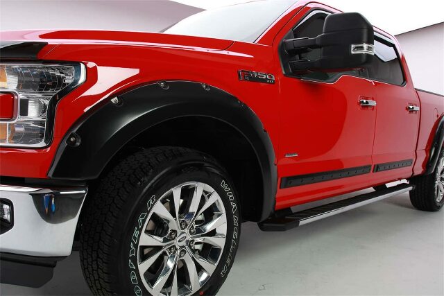 EGR 793574 bolt-on look fender flare full set, matte black finish, compatible with select Ford F-150 models