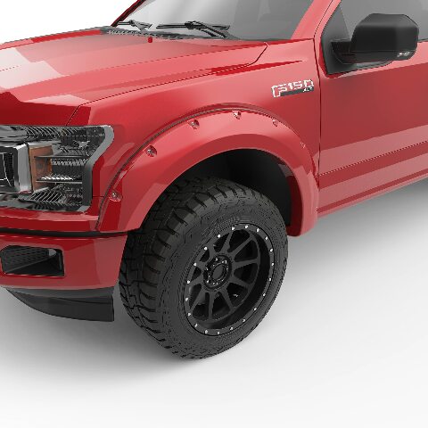 EGR 793574-PQ Bolt-on Look Fender Flare Full Set, Color Match, Compatible With Select Ford F-150 Models