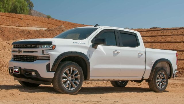 EGR 795084 bolt-on look fender flare full set, matte black finish, compatible with select Toyota Tacoma models