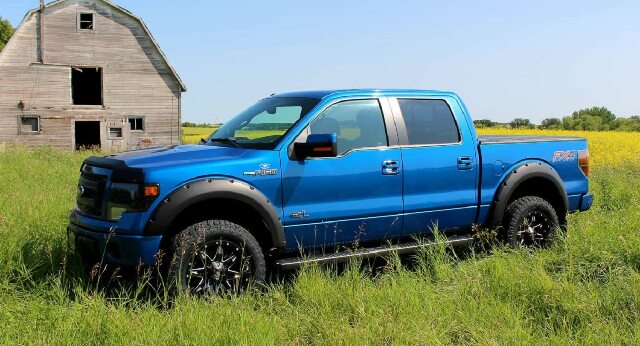 EGR 795084 bolt-on look fender flare full set, matte black finish, compatible with select Toyota Tacoma models