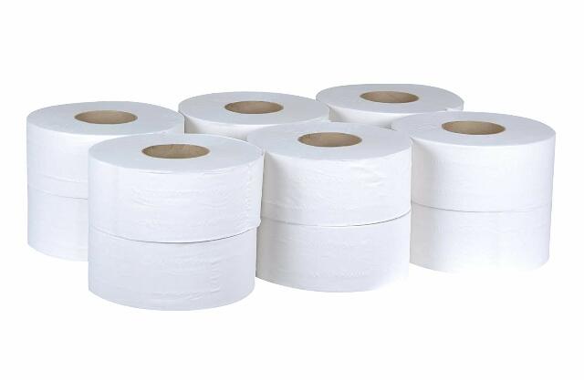 Tork Universal TJ0922A Jumbo Bath Tissue Roll, 2-Ply, 8.8" Dia, 3.55" Width x 1,000' Length, White (Case of 12 Rolls, 1,000 per Roll, 12,000 Feet)
