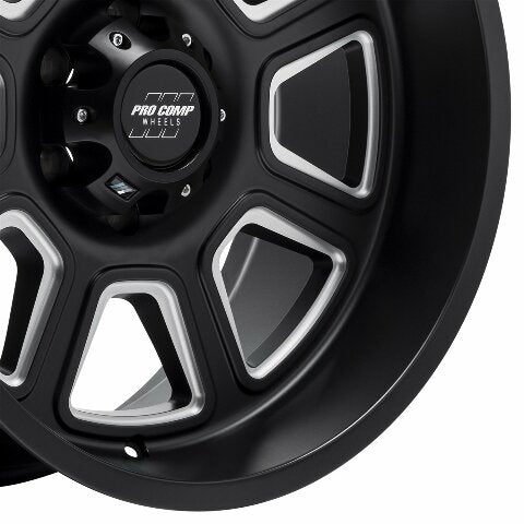 Pro Comp Wheels Gunner Black Wheel with Painted (20 x 10. inches /6 x 5 inches, -18 inches Offset)