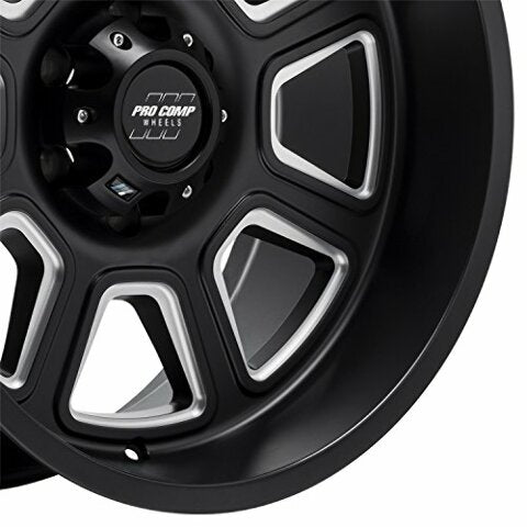 Pro Comp Wheels Gunner Black Wheel with Painted (20 x 10. inches /6 x 5 inches, -18 inches Offset)