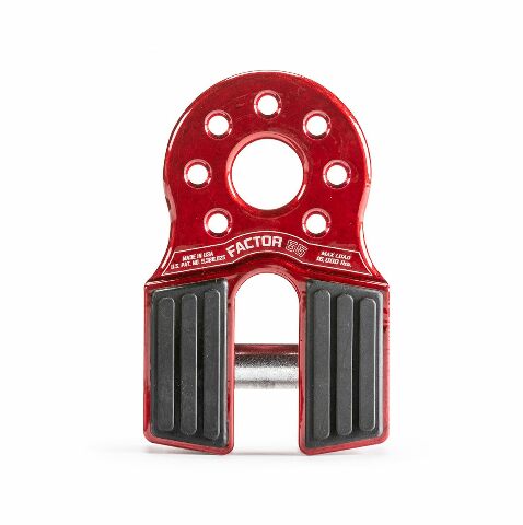 Factor55 00050-01 Flatlink Original Folding Winch Shackle Bracket Max Load Rating 16,000 lb Ultimate Failure Greater Than 40,000 lb Ideal Compatible with 4x4 Off Road Adventures – Red