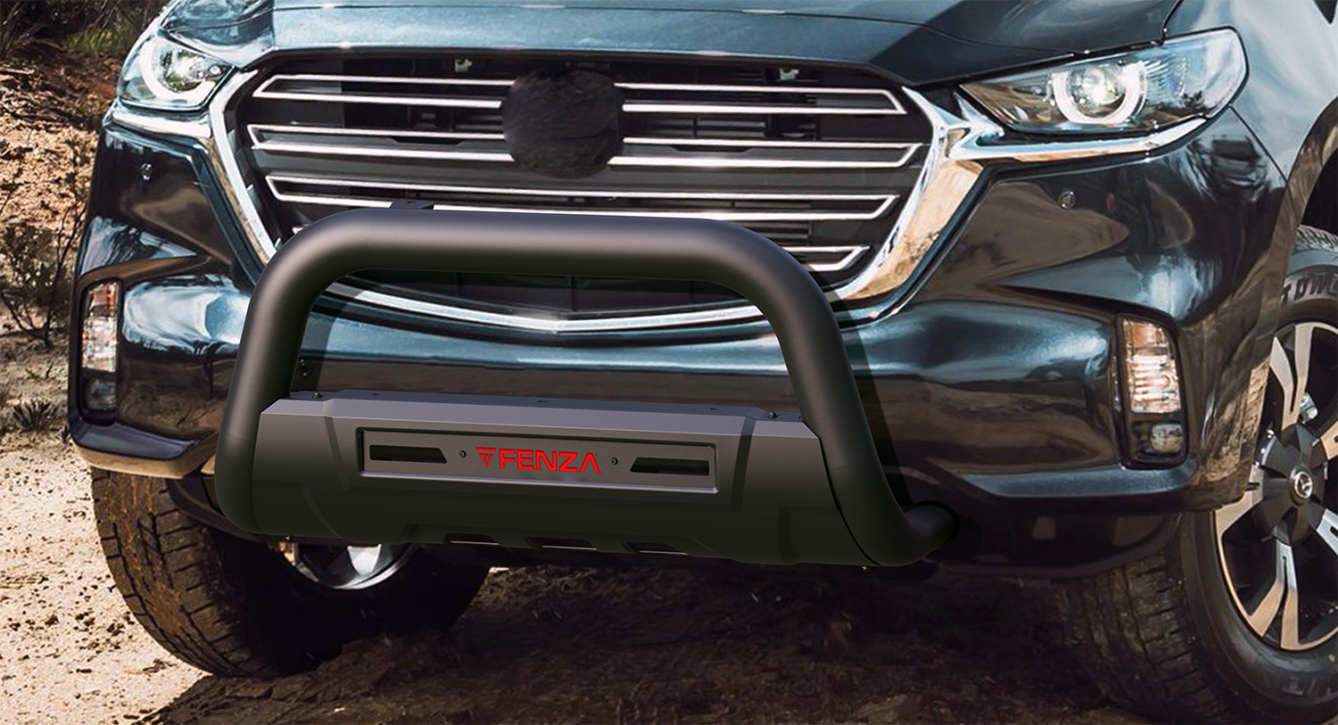 Close-up of Fenza Front Bumper Nudge Guard