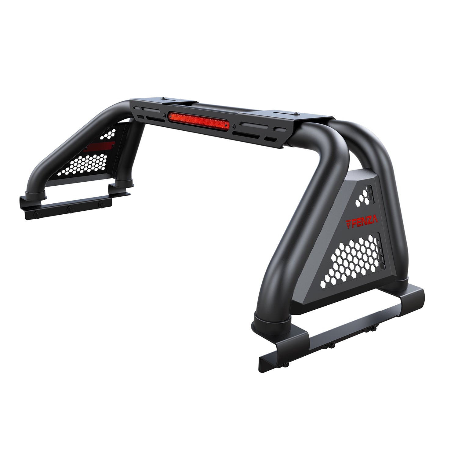 Fenza off-road black bed roll bars installed on Toyota Hilux