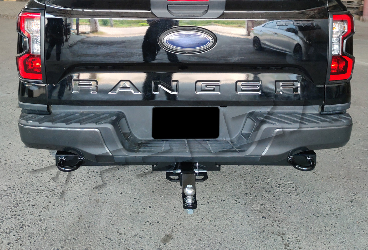 Fenza Class III Towing Hitch Receiver with 2" Ball Mount – Compatible with Ford Ranger T9 Export 2023–2024 | 6,500 lbs Capacity