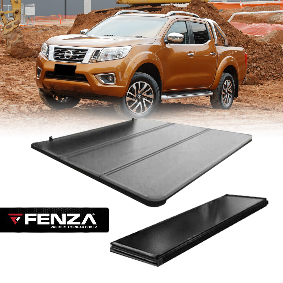 Hard Tri-Fold Tonneau Cover Compatible With Nissan NP300 16+ (Double Cab)