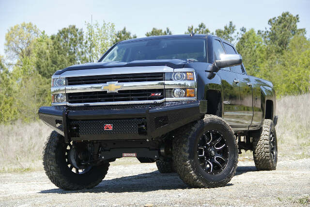 Fab Fours CH11-S2761-1 Black Steel Front Ranch Bumper