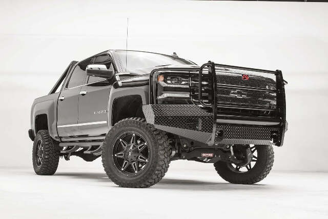 Fab Fours CS16-K3860-1 Black Steel Front Bumper Fits 16-18 Silverado 1500