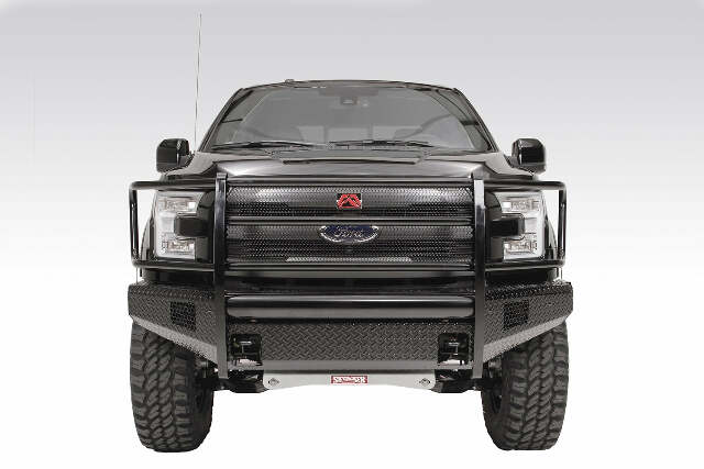 Fab Fours FF09-K1960-1 Black Steel Front Ranch Bumper Fits 09-14 F-150