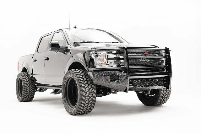 Fab Fours FF18-K4560-1 Black Steel Front Bumper Fits 18-20 F-150