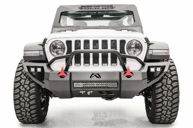 Fab Fours JL18-D4652-1 Vengeance Front Bumper Fits 18-20 Gladiator Wrangler (JL)