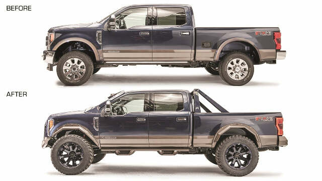 Fab Fours TF4110-1 Open Fender Flare Fits F-250 Super Duty F-350 Super Duty